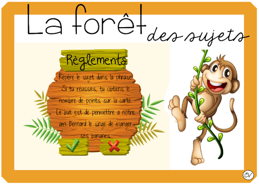 Français - Atelier/jeu - La forêt des sujets