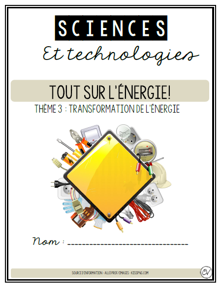 Sciences 3e cycle - La transformation de l'énergie