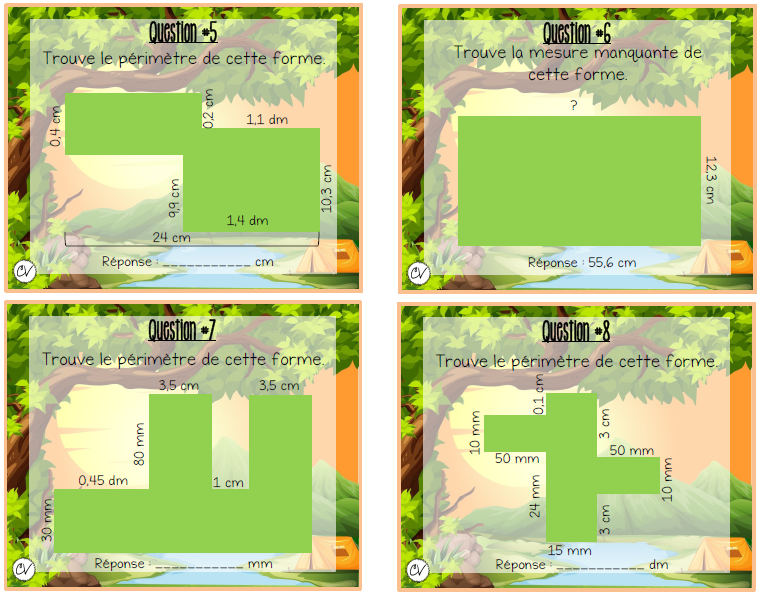 Mathématiques - Atelier/jeu - Une question de terrain (PÉRIMÈTRE)
